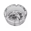 The Bulldog juoda stiklinė peleninė