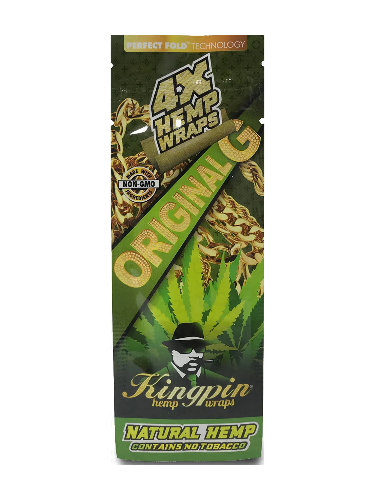 Kingpin Original kanapių wrapai – 4 vnt. pakuotė