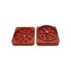 Best Buds kvadratinis aliuminis smulkintuvas „Rust“ 50 mm