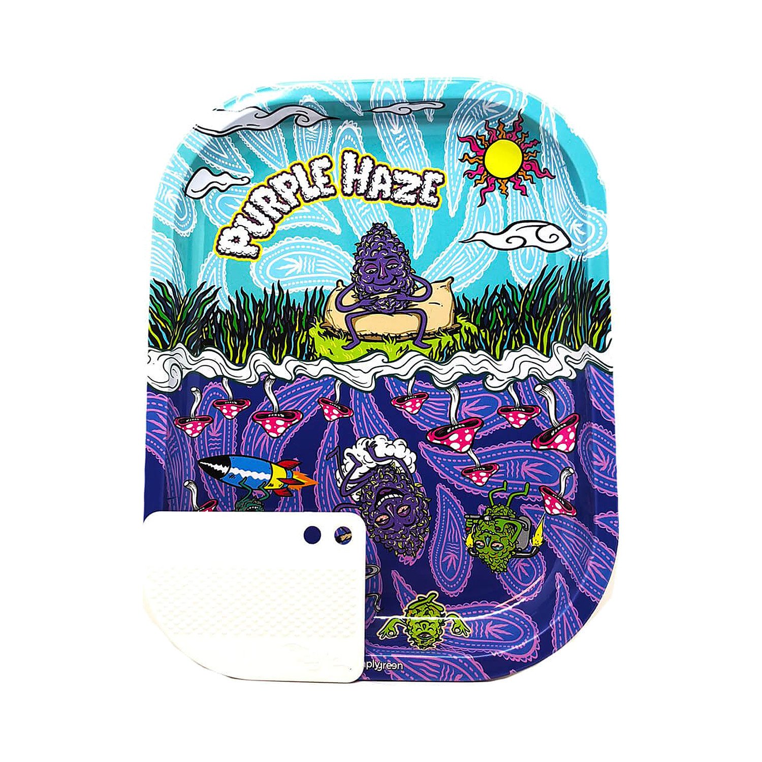Best Buds metalinis padėklas „Purple Haze“ + magnetinė kortelė
