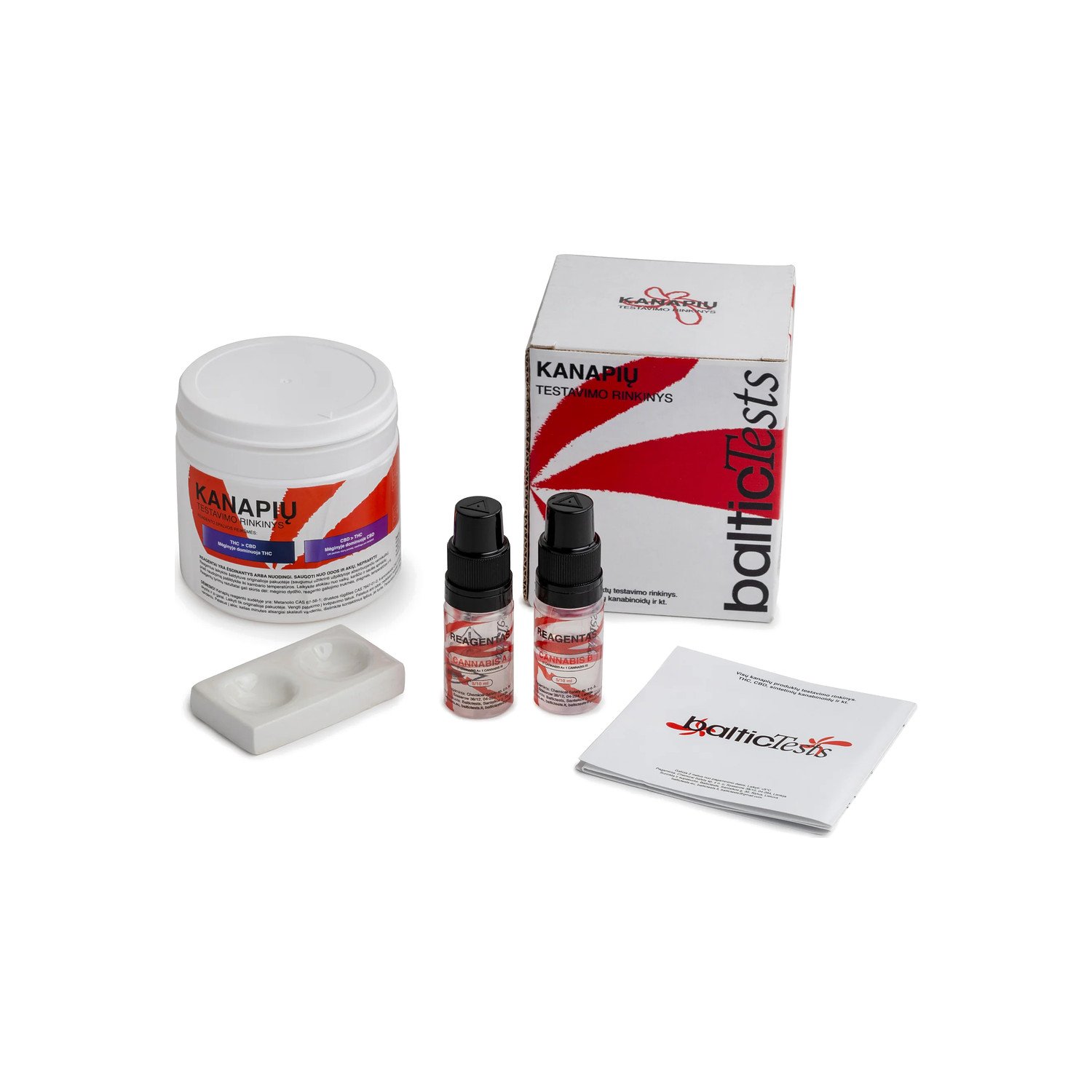 Daugkartinis kanapių testavimo rinkinys (THC/CBD)