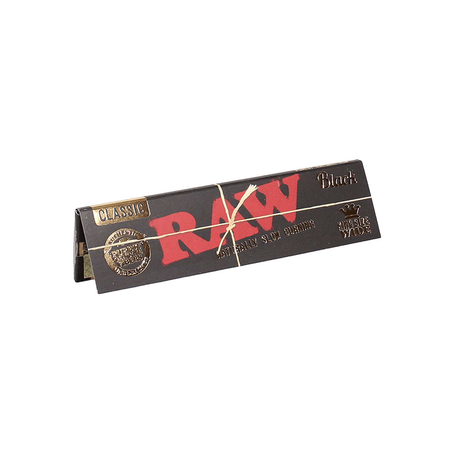 RAW Black King Size Slim popieriukai