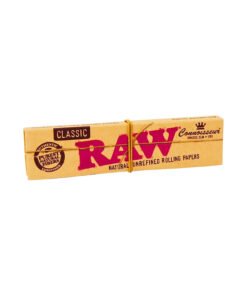 RAW Connoisseur Organic Hemp popieriukai su filtrais